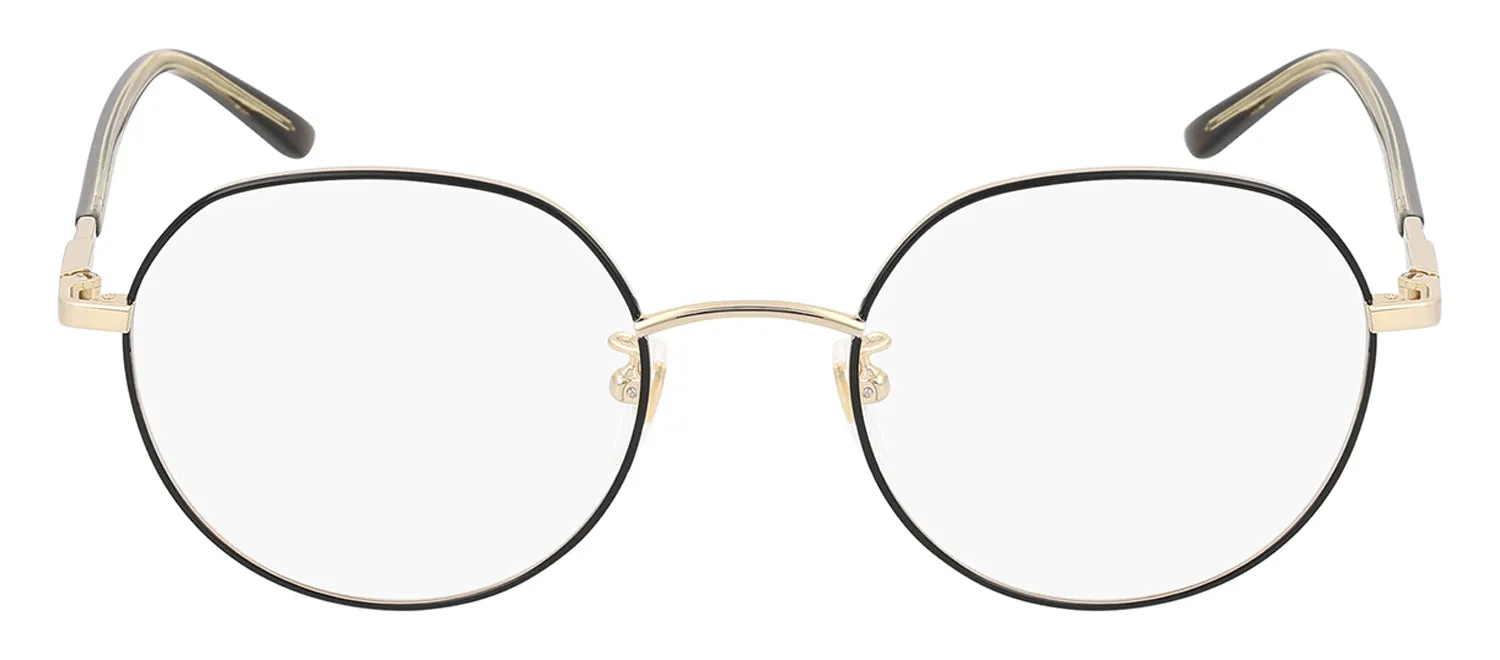 Gucci GUCCI LOGO GG 1349O 003 Round Metal Gold Eyeglasses with Logo Stamped Demo Lenses sold by Gaffos