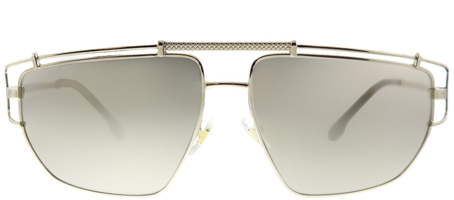 Versace VE 2202 12525A Geometric Metal Gold Sunglasses with Gold Mirror Lens sold by Gaffos
