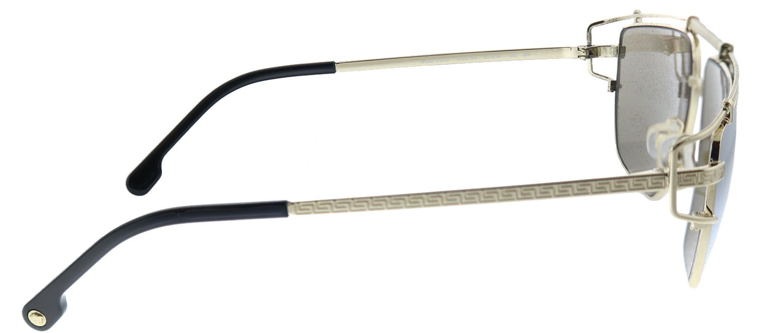 Versace VE 2202 12525A Geometric Metal Gold Sunglasses with Gold Mirror Lens sold by Gaffos product image thumbnail 3