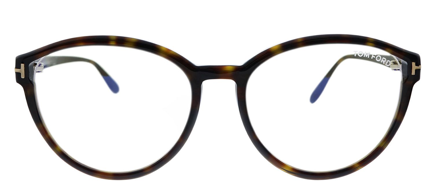 Tom Ford FT 5706-B 052 Havana Cat-Eye Plastic Eyeglasses with Demo Lens sold by Gaffos