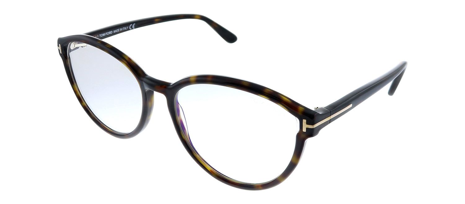 Tom Ford FT 5706-B 052 Havana Cat-Eye Plastic Eyeglasses with Demo Lens sold by Gaffos product image thumbnail 2