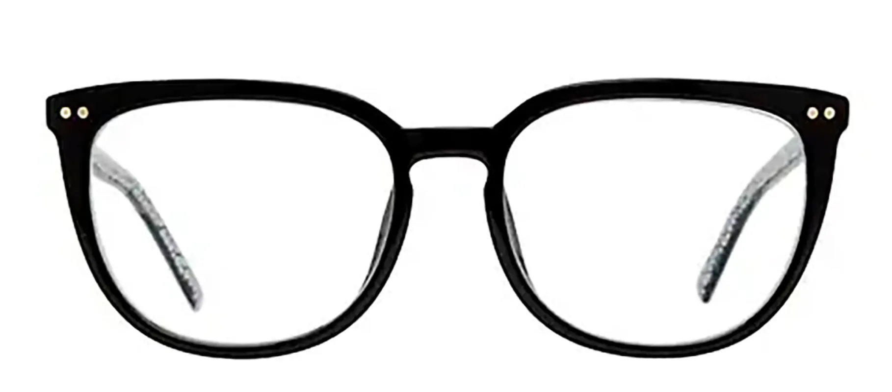 Kate Spade KS Albi/BB 807 Square Plastic Black Reading Glasses with Clear Blue Block Lens sold by Gaffos