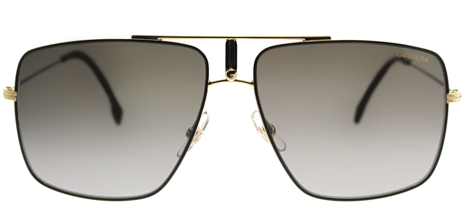 Carrera CA Carrera1006 2M2 Square Metal Black Sunglasses with Brown Gradient Lens sold by Gaffos