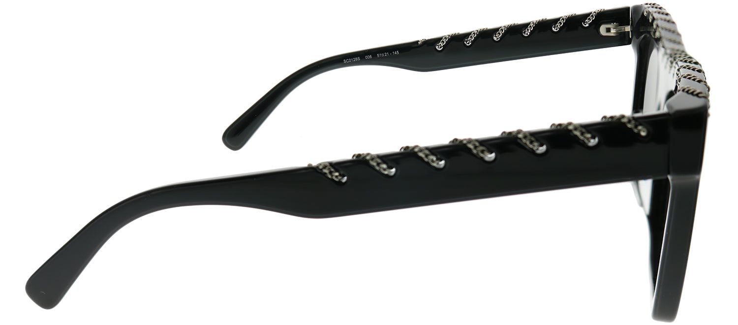 Stella McCartney SC 0128S 006 Square Plastic Black Sunglasses with Grey Lens sold by Gaffos product image thumbnail 3