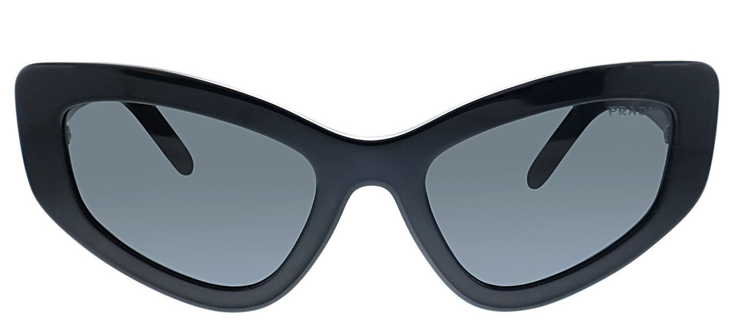 Prada PR 11VS 1AB5S0 Cat-Eye Plastic Black Sunglasses with Grey Lens sold by Gaffos