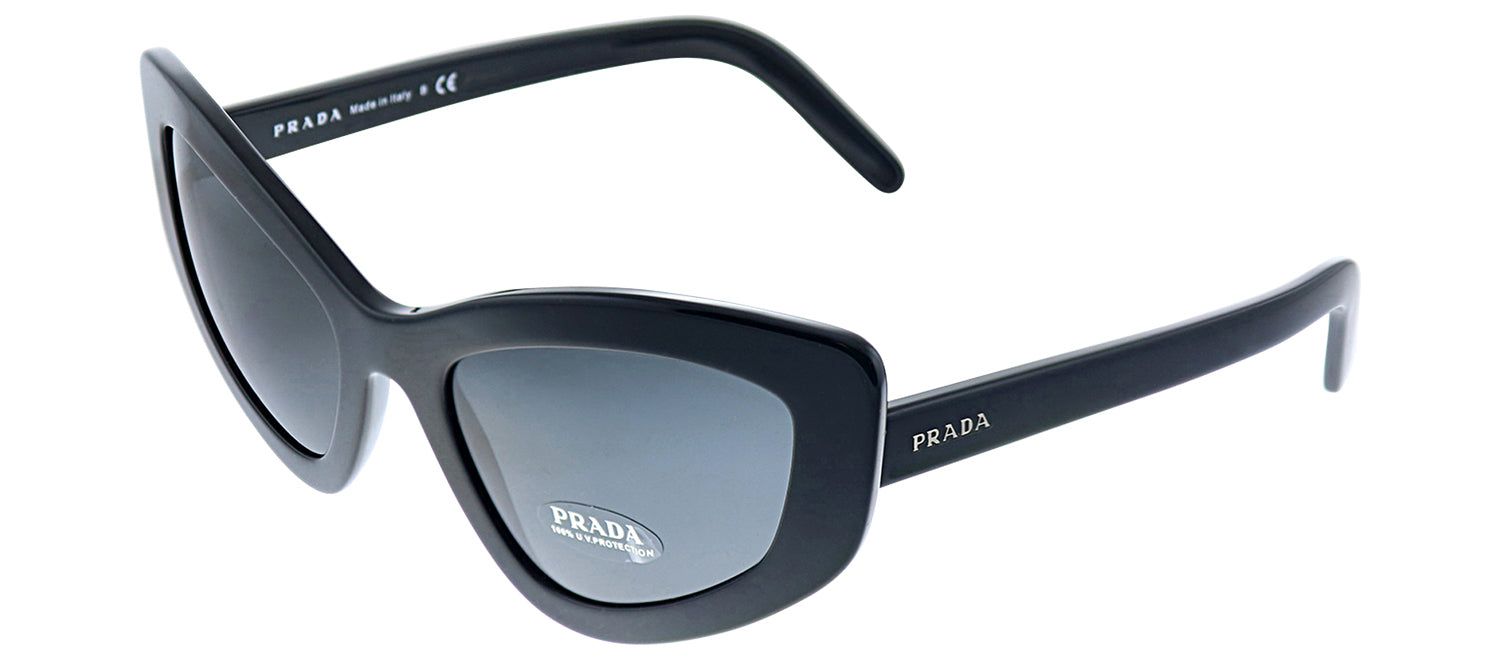 Prada PR 11VS 1AB5S0 Cat-Eye Plastic Black Sunglasses with Grey Lens sold by Gaffos product image thumbnail 2