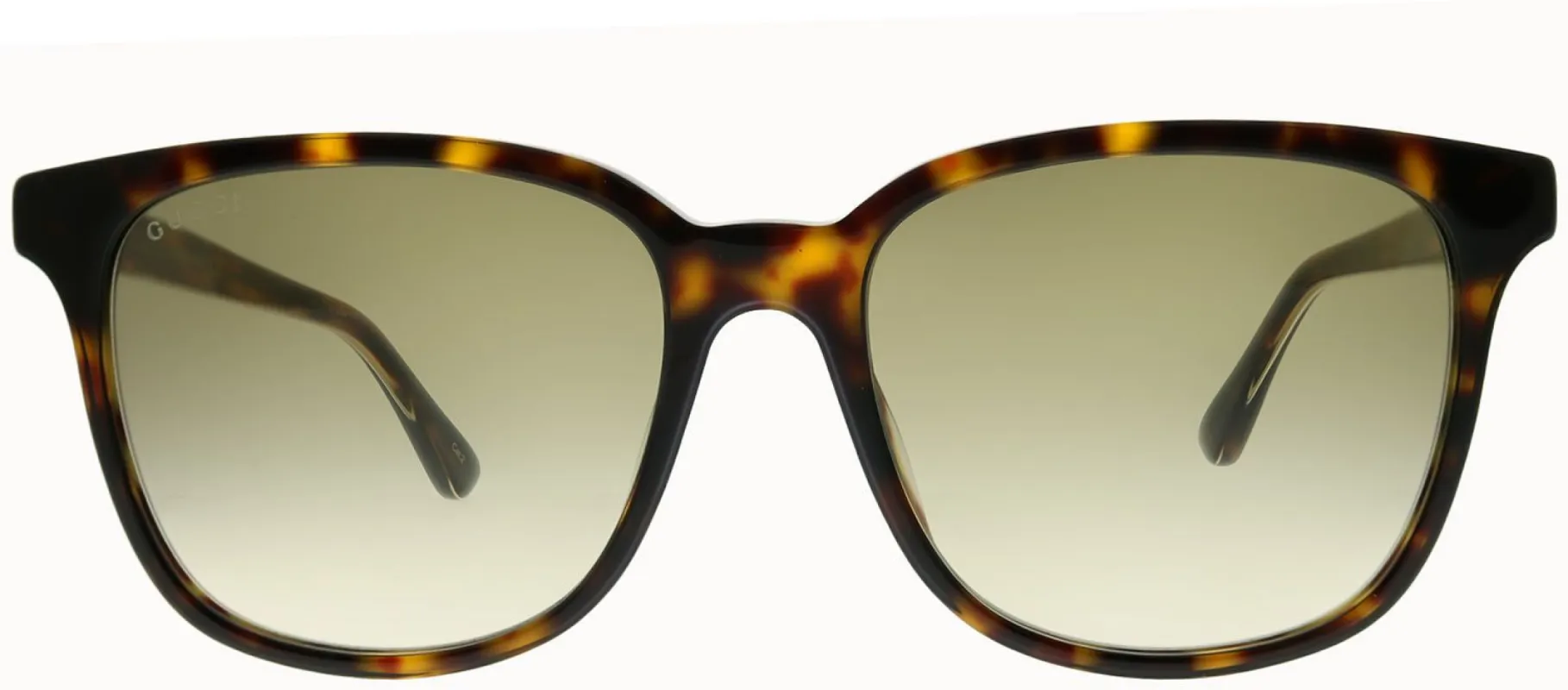 Gucci GG 0376S 002 Square Acetate Tortoise/ Havana Sunglasses with Brown Gradient Lens sold by Gaffos