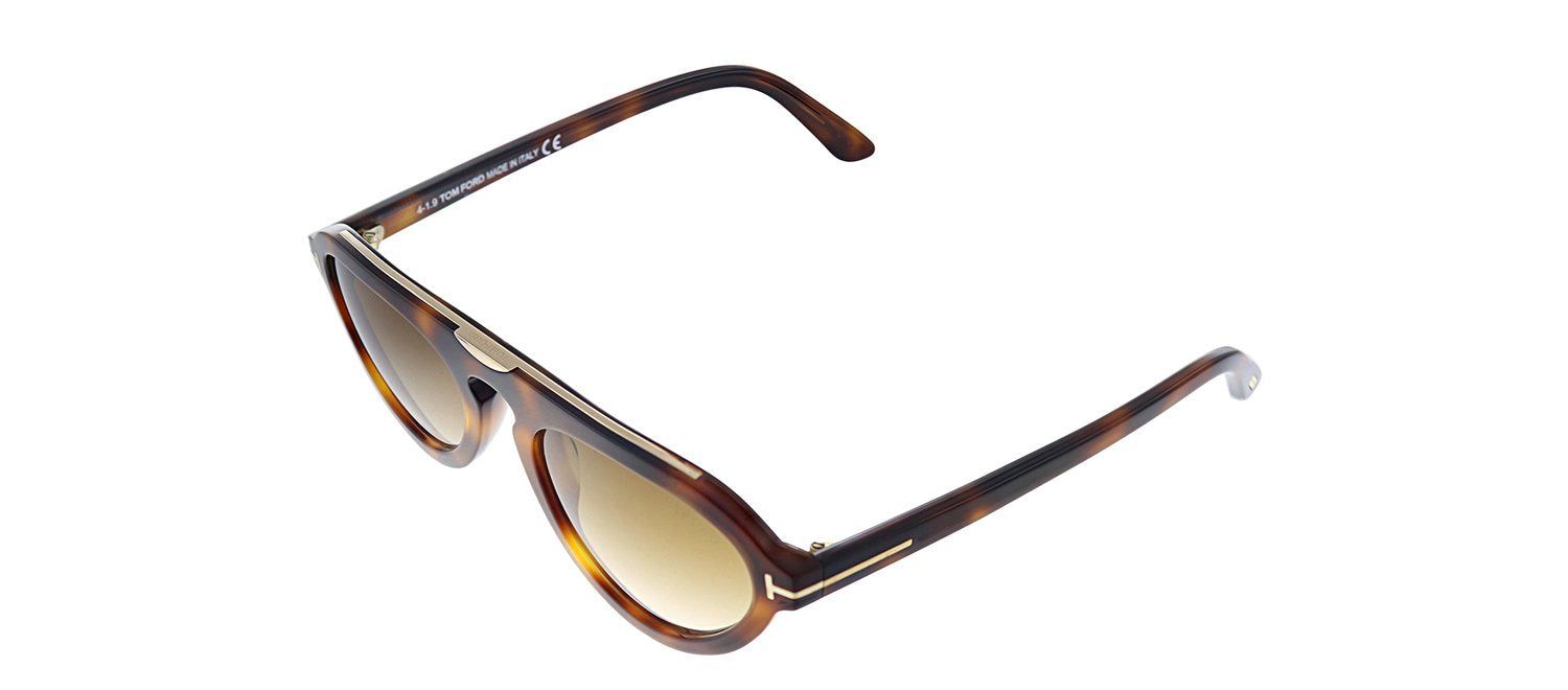 Tom Ford TF 737 53F Pilot Plastic Havana Sunglasses with Brown Gradient Lens sold by Gaffos product image thumbnail 2