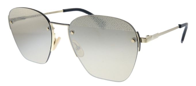 Fendi Men F is Fendi FF M0057/S J5G Square Metal Gold Sunglasses with Gold Mirror Lens sold by Gaffos