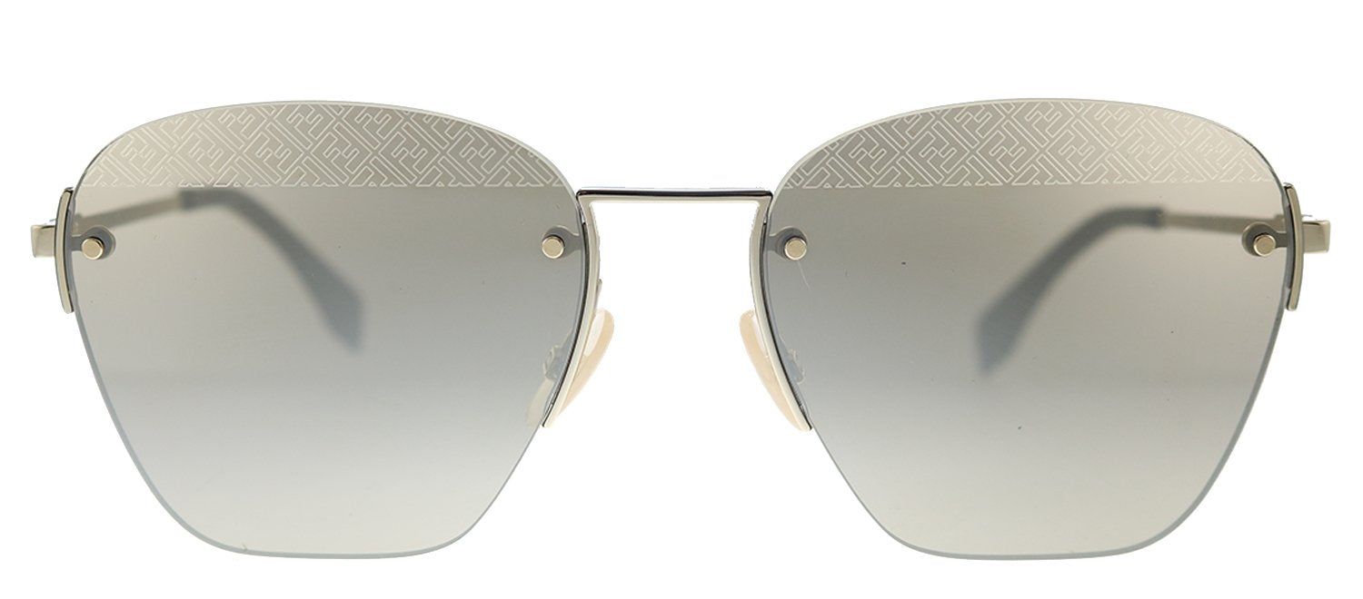 Fendi Men F is Fendi FF M0057/S J5G Square Metal Gold Sunglasses with Gold Mirror Lens sold by Gaffos