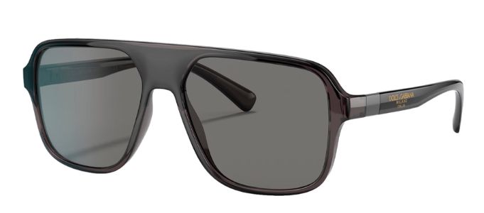 Dolce & Gabbana DG 6134 325781 Square Plastic Grey Sunglasses with Grey Polarized Lens sold by Gaffos