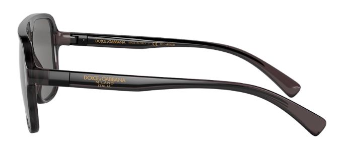 Dolce & Gabbana DG 6134 325781 Square Plastic Grey Sunglasses with Grey Polarized Lens sold by Gaffos