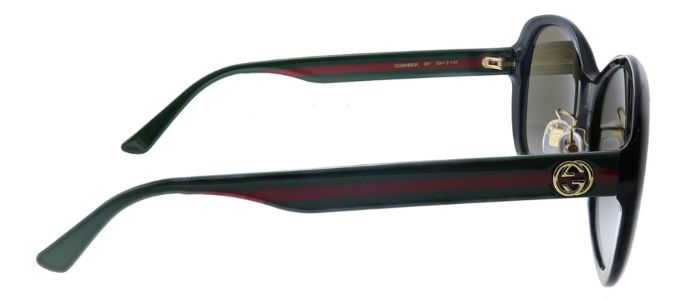 Gucci GG 0849SK 001 Butterfly Acetate Black Sunglasses with Brown Gradient Lens sold by Gaffos
