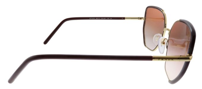 Prada PR 50WS 07M2F1 Geometric Metal Red Sunglasses with Pink Gradient Lens sold by Gaffos
