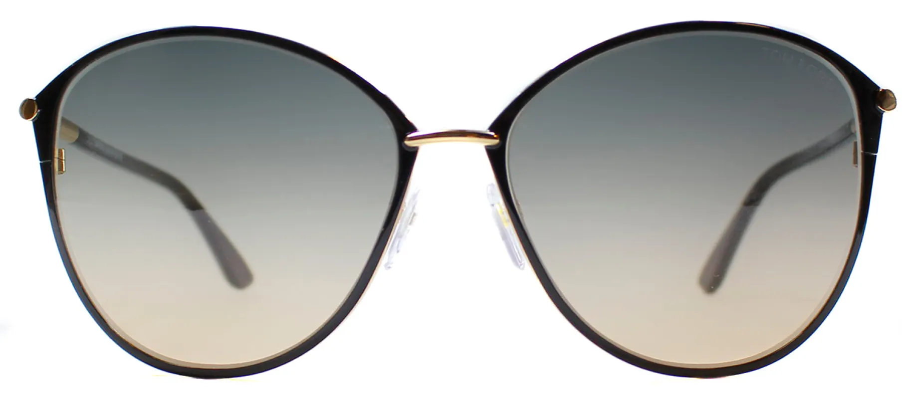 Tom Ford Penelope TF 320 28B Cat-Eye Metal Black Sunglasses with Grey Gradient Lens sold by Gaffos