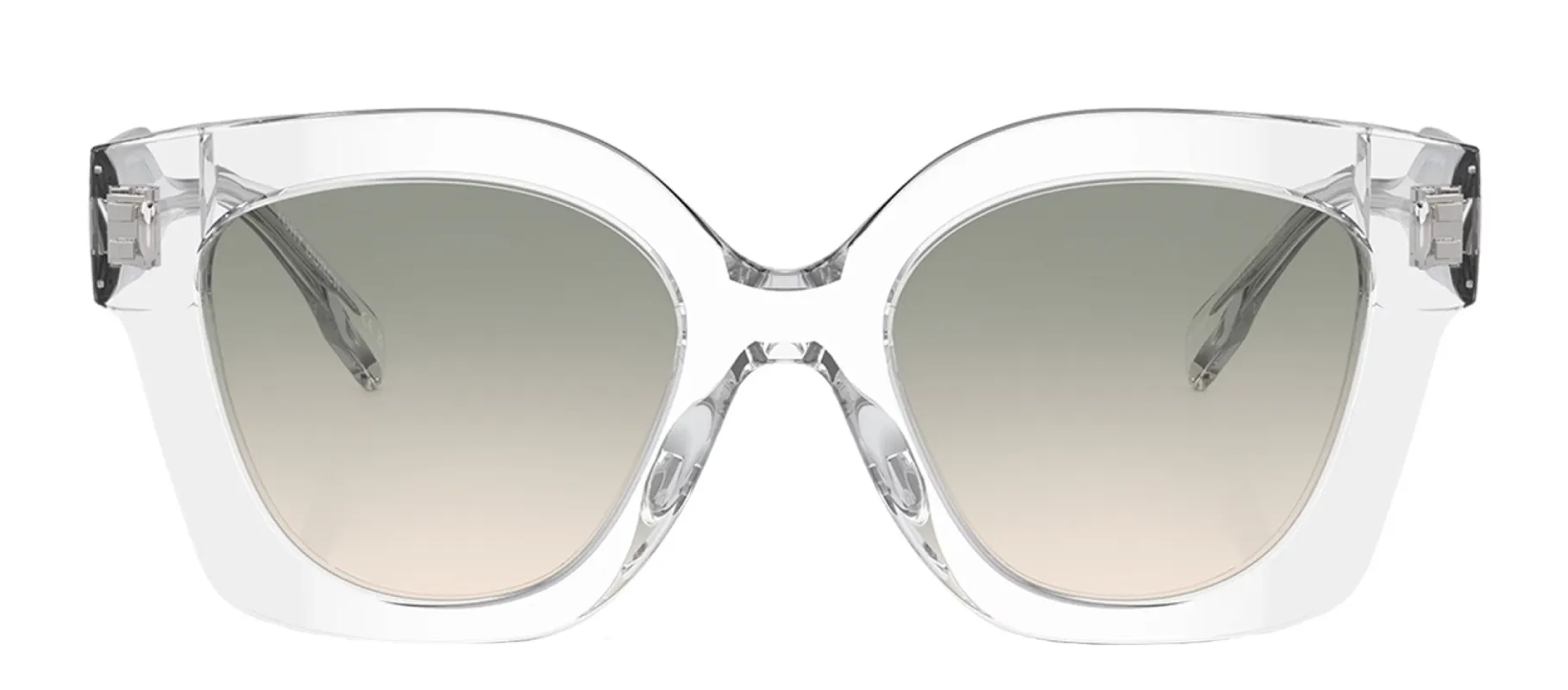 Tory Burch TY 7201U 19842C Irregular Plastic Clear Sunglasses with Brown Gradient Lens sold by Gaffos