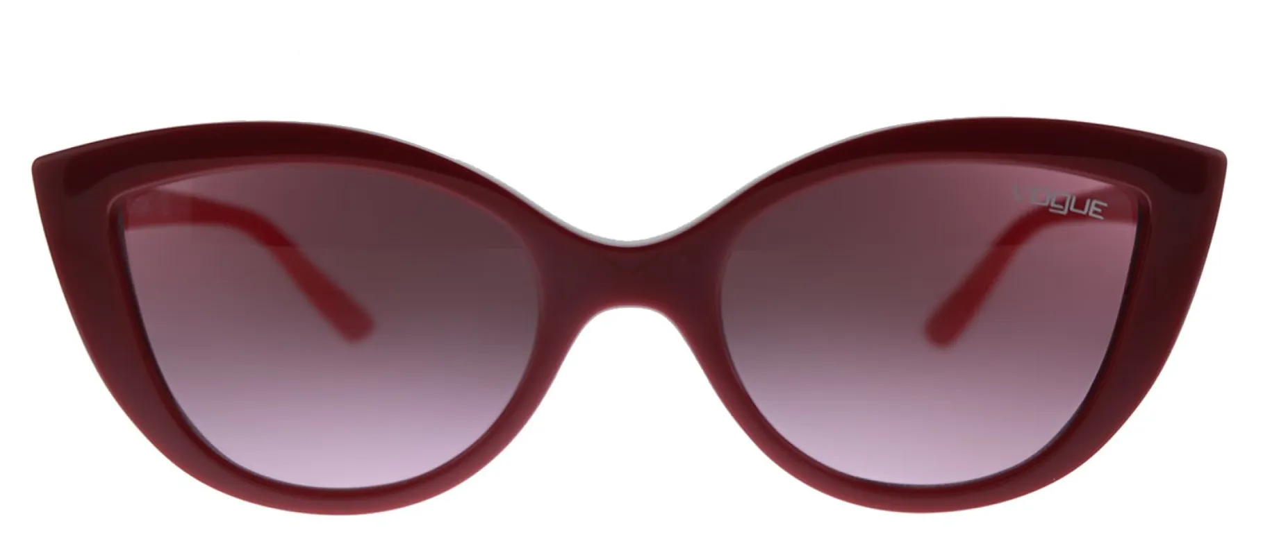Vogue Eyewear VJ 2003 27768D Cat-Eye Plastic Red Sunglasses with Pink Gradient Lens sold by Gaffos