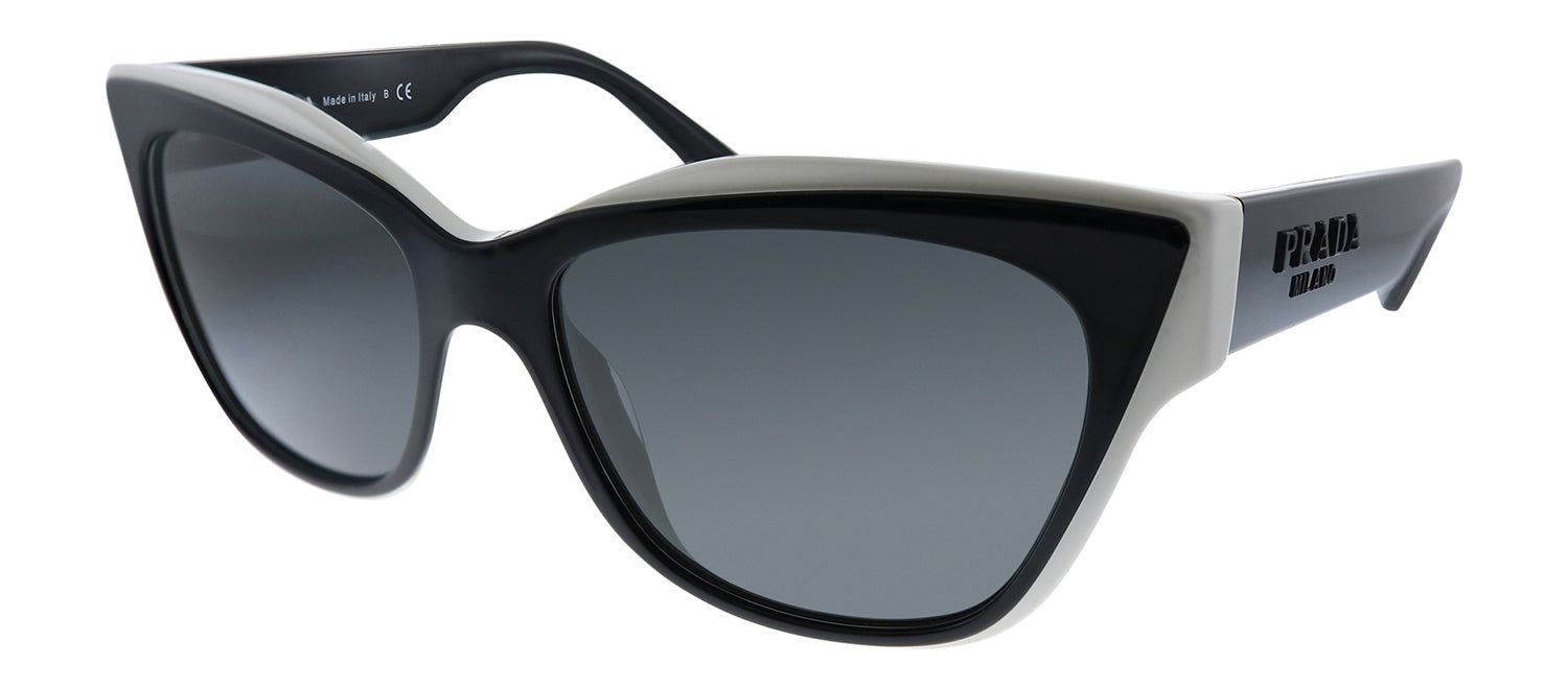 Prada PR 23XS YC45S0 Cat-Eye Plastic Black Sunglasses with Grey Lens sold by Gaffos product image thumbnail 2