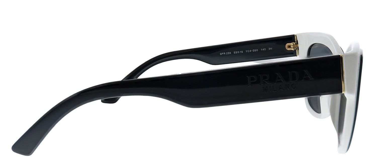 Prada PR 23XS YC45S0 Cat-Eye Plastic Black Sunglasses with Grey Lens sold by Gaffos product image thumbnail 3