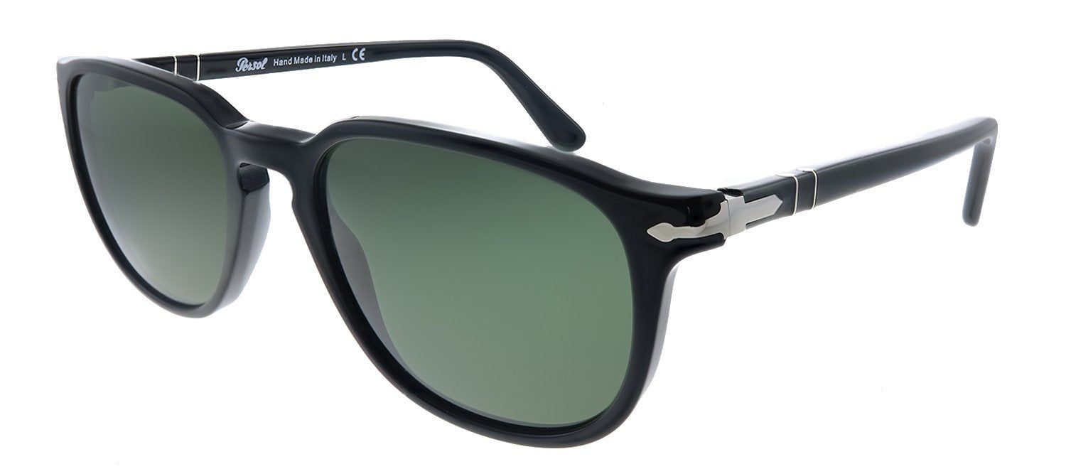 Persol PO 3019S 95/31 Square Plastic Black Sunglasses with Green Lens sold by Gaffos product image thumbnail 2