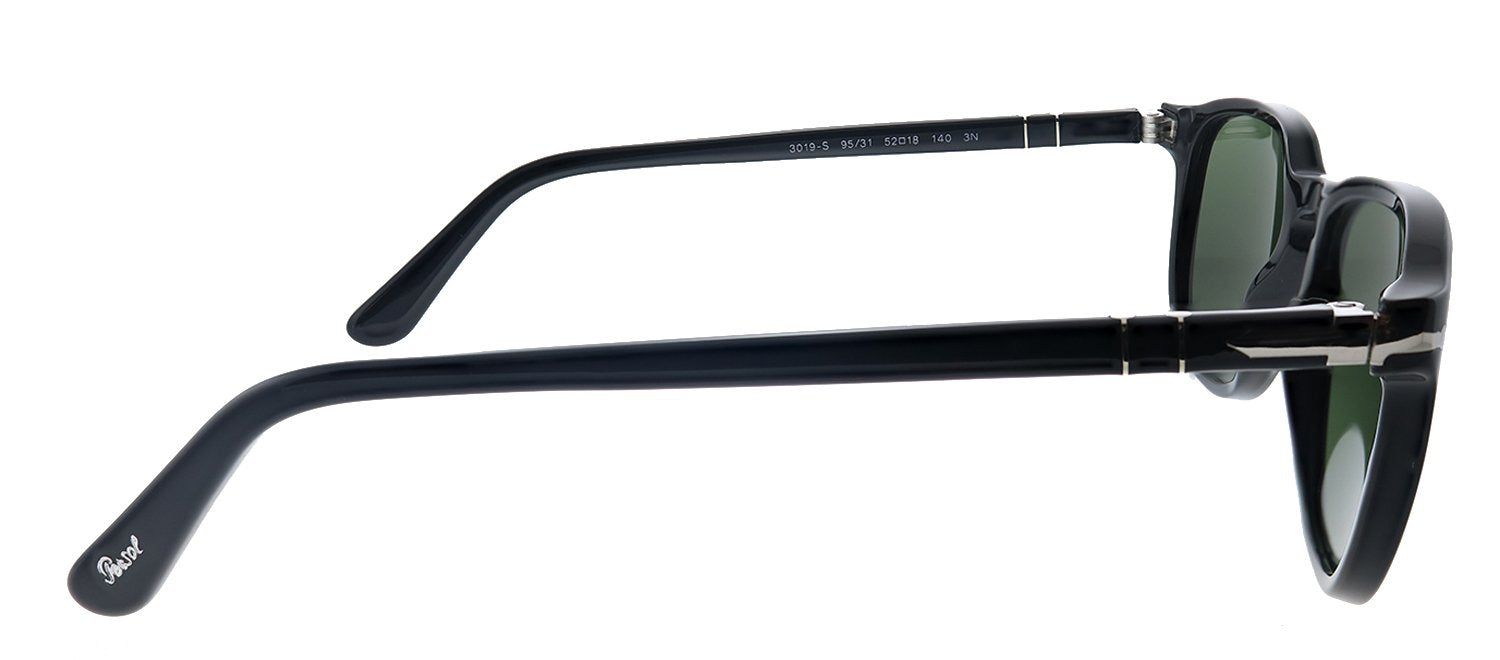 Persol PO 3019S 95/31 Square Plastic Black Sunglasses with Green Lens sold by Gaffos product image thumbnail 3