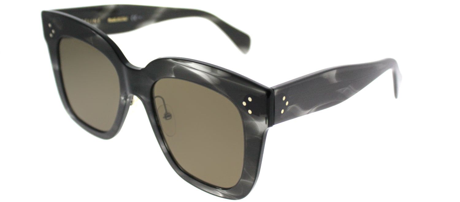 Celine CL 41444 0GQ QS Square Plastic Grey Sunglasses with Brown Lens sold by Gaffos product image thumbnail 2