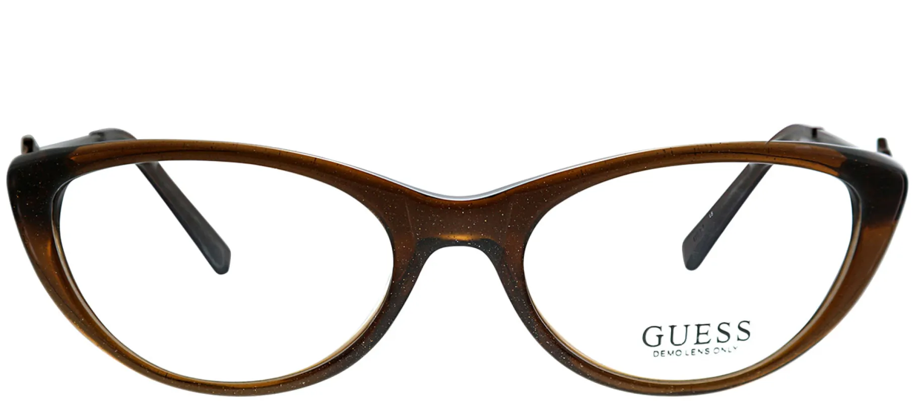 Guess GU 2257 Brn Cat-Eye Plastic Brown Eyeglasses with Demo Lens sold by Gaffos