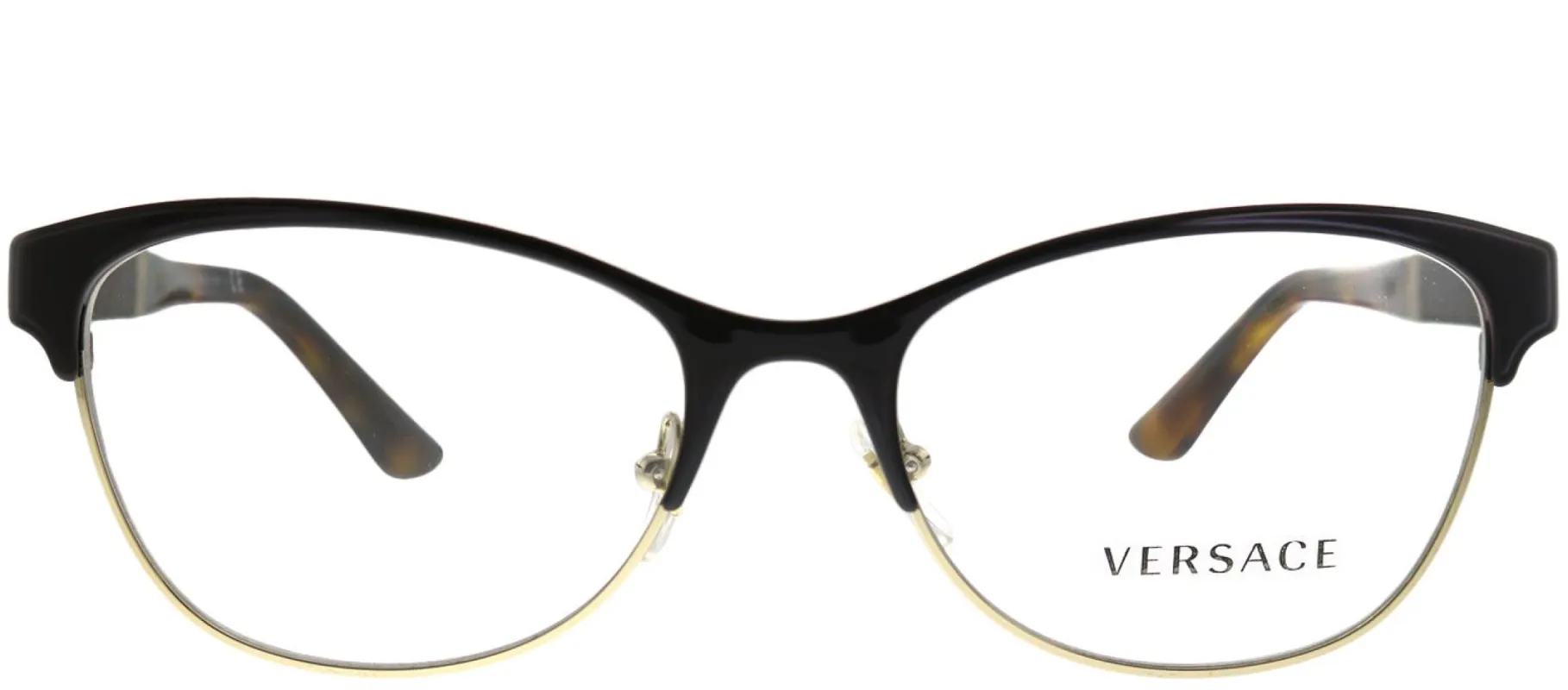 Versace VE 1233Q 1344 Cat-eye Metal Brown Eyeglasses with Demo Lens sold by Gaffos