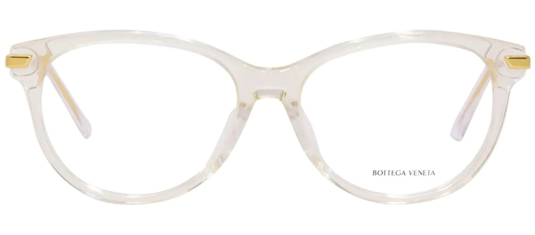 Bottega Veneta BV 1039O 003 Cat-Eye Plastic Beige Eyeglasses with Logo Stamped Demo Lens sold by Gaffos