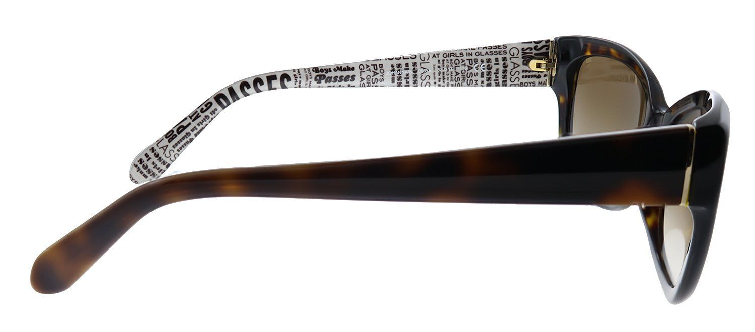 Kate Spade KS JOHANNA/S 086 Y6 Square Plastic Tortoise Sunglasses with Brown Gradient Lens sold by Gaffos product image thumbnail 3