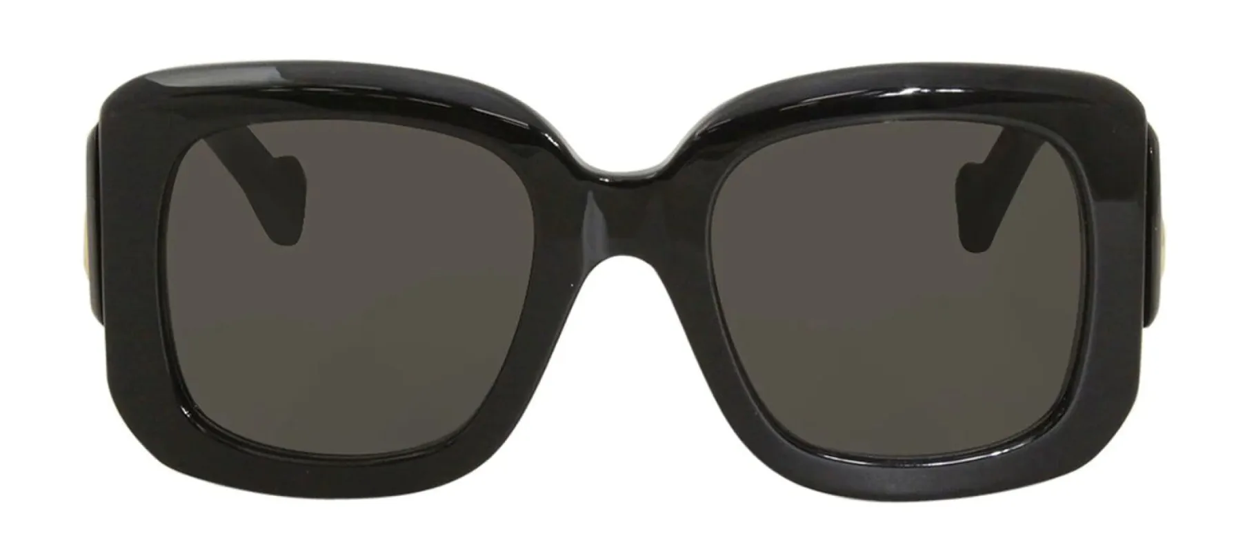 Balenciaga BB 0069S 001 Square Plastic Black Sunglasses with Grey Lens sold by Gaffos