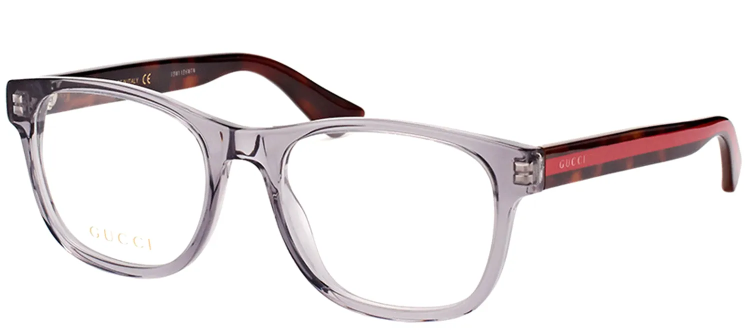 Gucci GG 0004O 004 Square Acetate Grey Eyeglasses with Demo Lens sold by Gaffos product image thumbnail 2