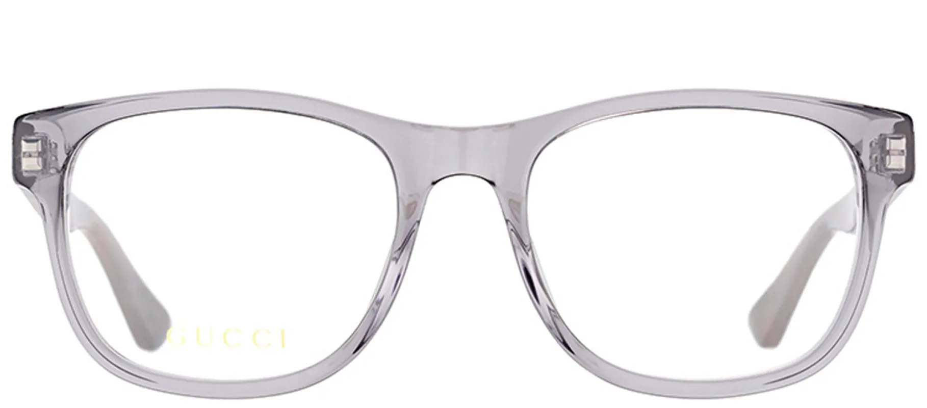 Gucci GG 0004O 004 Square Acetate Grey Eyeglasses with Demo Lens sold by Gaffos