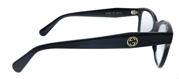 Gucci GG 0798O 001 Rectangle Acetate Black Eyeglasses with Demo Lens sold by Gaffos