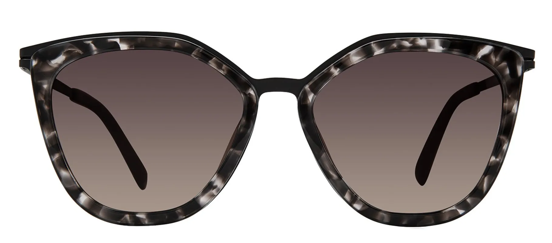 Modo MODO 463 GYTRT Rectangle Metal Tortoise Sunglasses with Purple Gradient Lens made by MODO