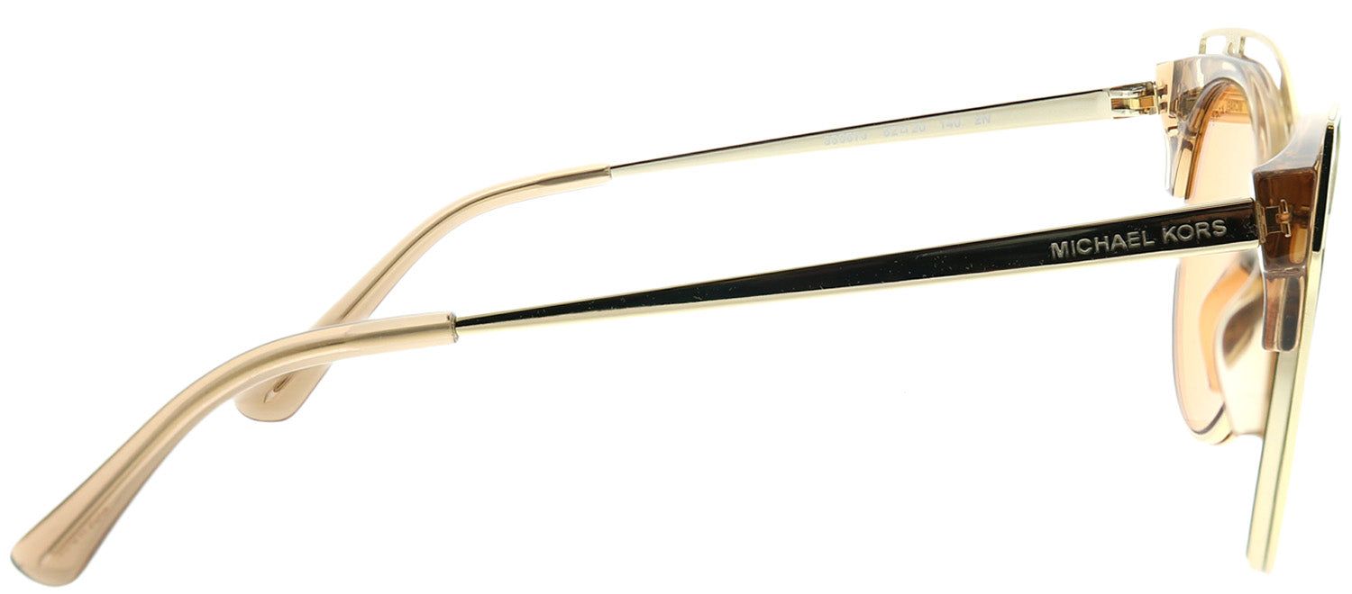 Michael Kors MK 1038 33557J Cat-Eye Metal Brown Sunglasses with Yellow Gold Mirror Lens sold by Gaffos product image thumbnail 3