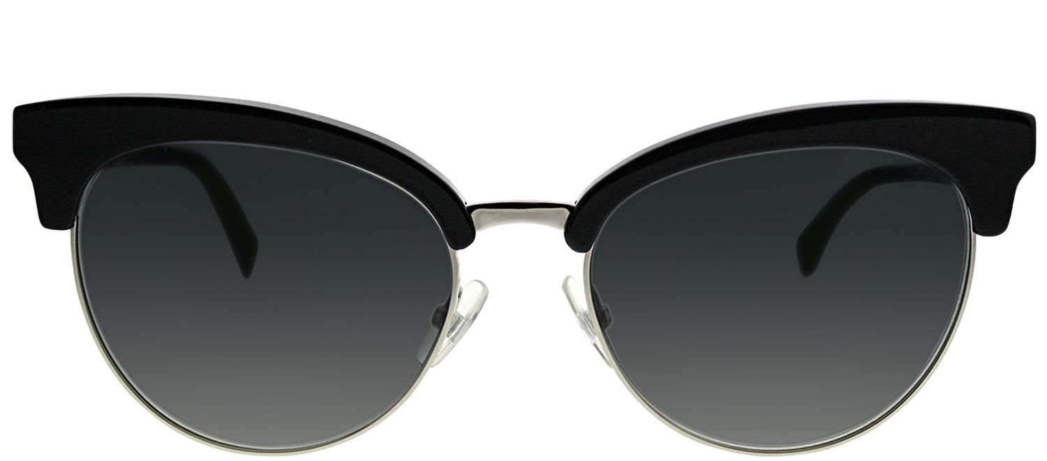 Fendi FF 0229 807 9O Round Plastic Black Sunglasses with Grey Gradient Lens sold by Gaffos