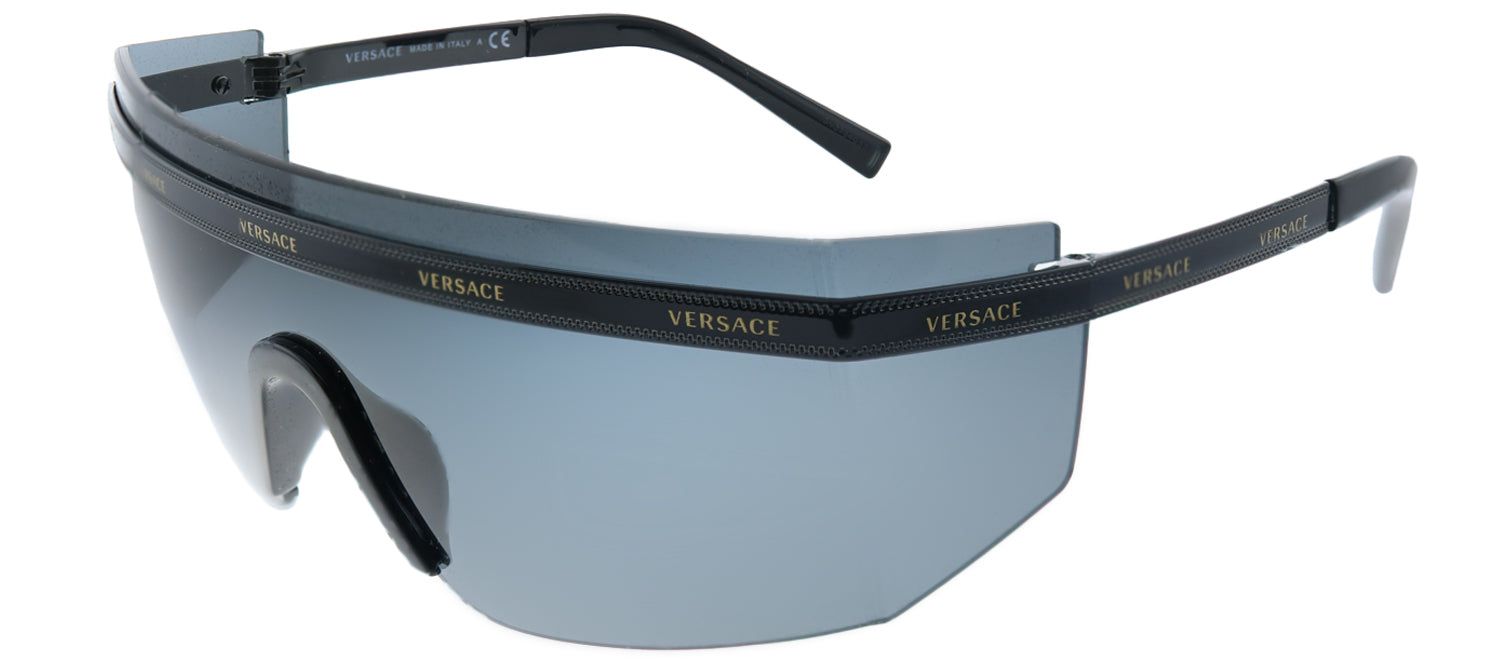 Versace VE 2208 100987 Shield Metal Black Sunglasses with Grey Lens sold by Gaffos product image thumbnail 2