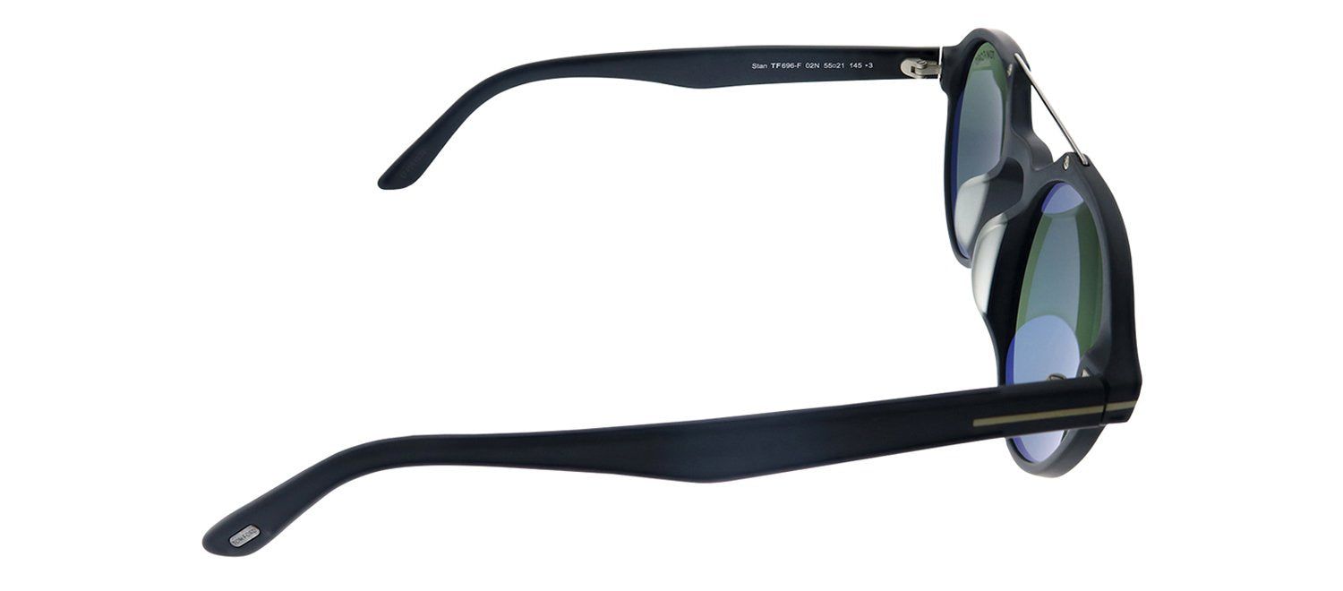 Tom Ford TF 696-F 02N Round Plastic Black Sunglasses with Green Lens sold by Gaffos product image thumbnail 3