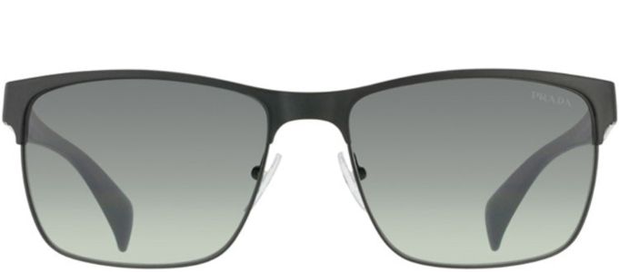 Prada PR 51OS FAD3M1 Fashion Metal Black Sunglasses with Grey Gradient Lens sold by Gaffos
