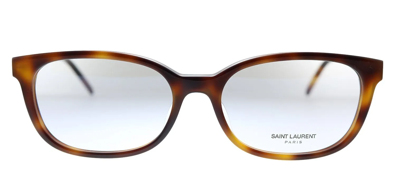 Saint Laurent SL M74/F 004 Rectangle Acetate Havana Eyeglasses with Demo Lens sold by Gaffos