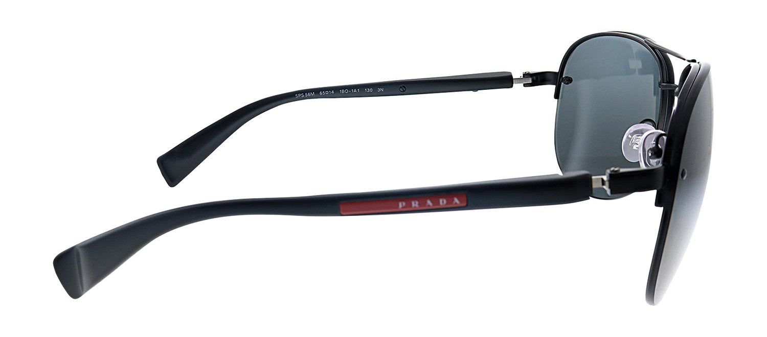 Prada Linea Rossa PS 56MS 1BO1A1 Pilot Metal Black Sunglasses with Grey Lens sold by Gaffos product image thumbnail 3