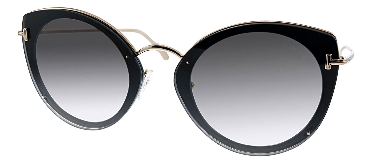 Tom Ford FT 0683 01B Cat-Eye Plastic Black Sunglasses with Grey Gradient Lens sold by Gaffos product image thumbnail 2