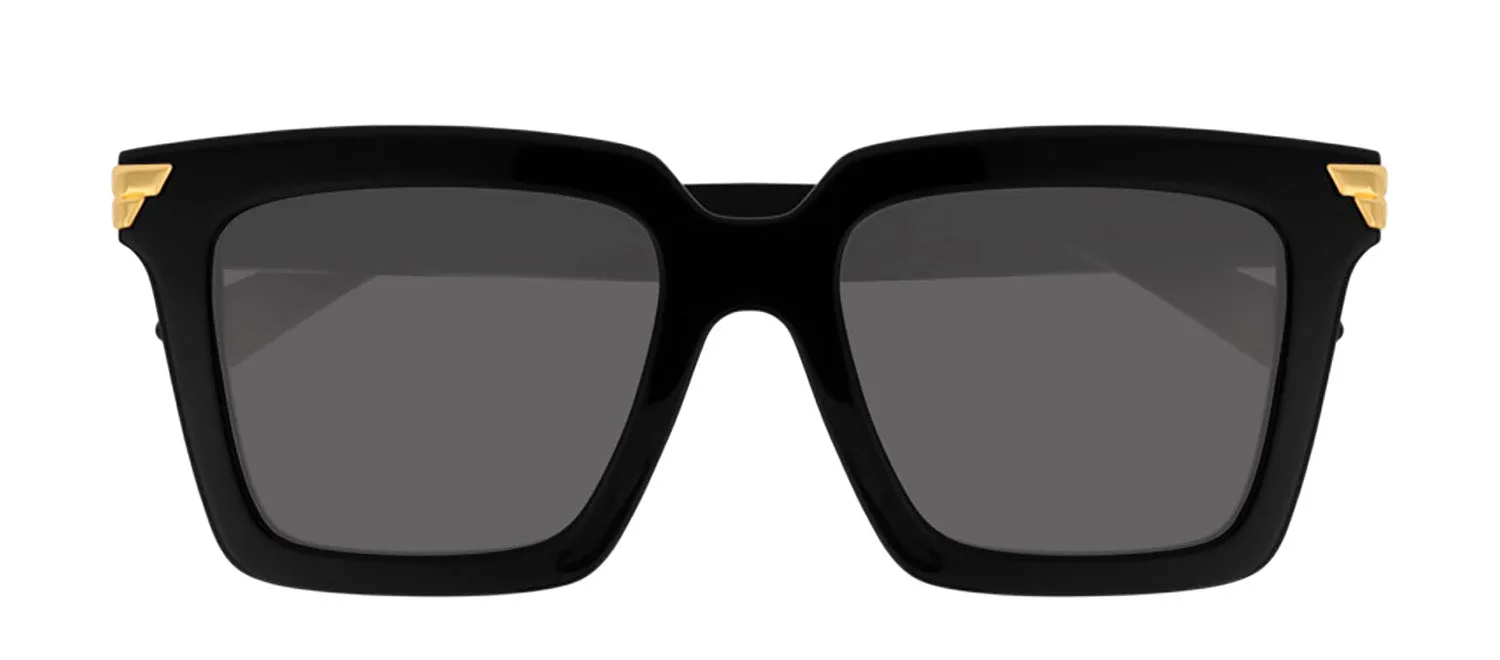 Bottega Veneta BV 1005S 001 Square Acetate Black Sunglasses with Grey Lens sold by Gaffos