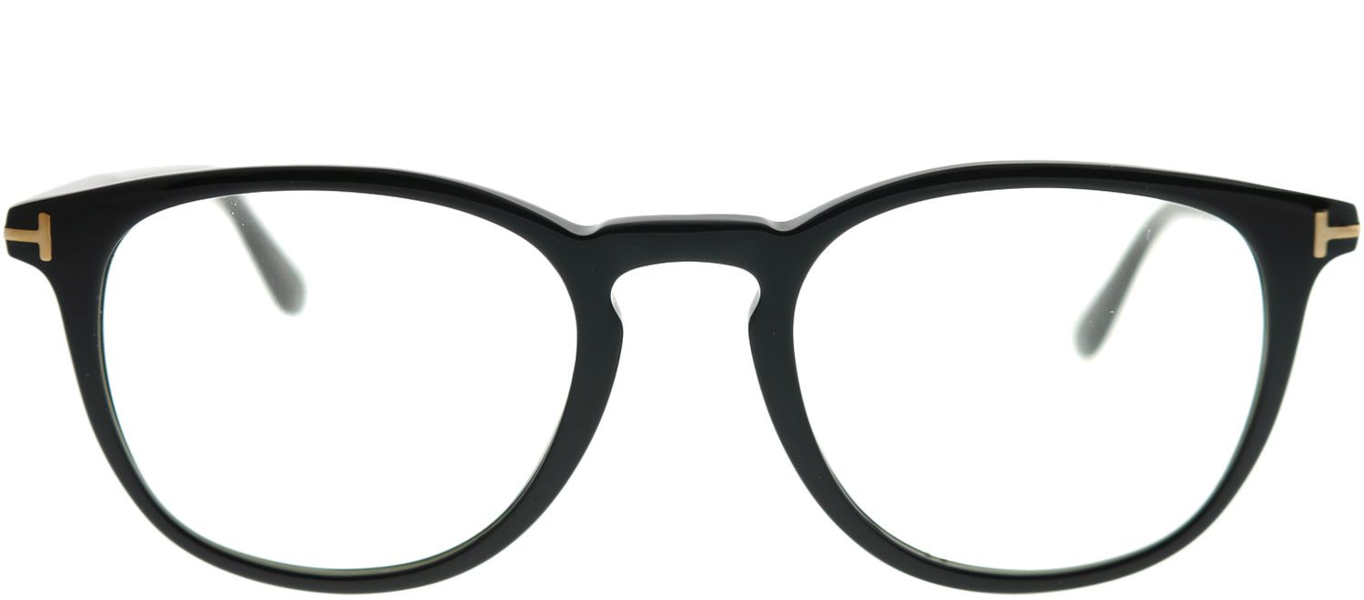 Tom Ford FT 5401 001 Round Plastic Black Eyeglasses with Demo Lens sold by Gaffos