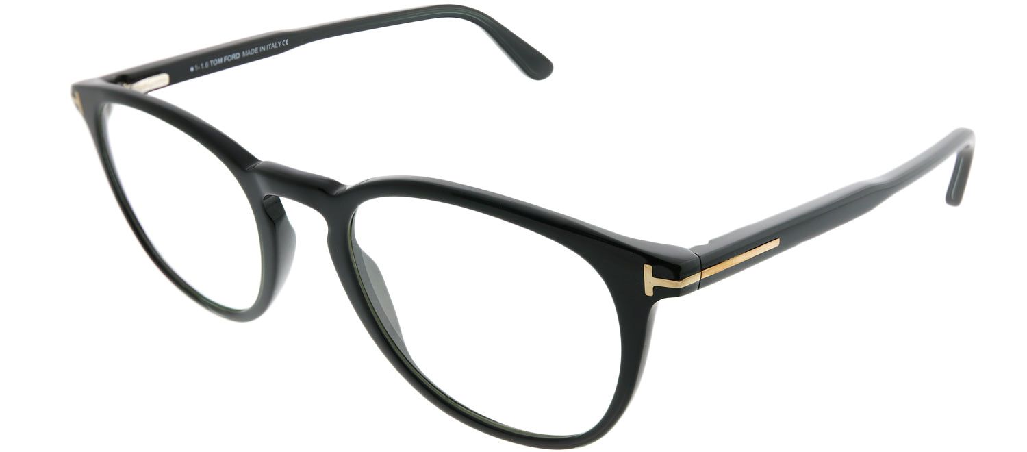 Tom Ford FT 5401 001 Round Plastic Black Eyeglasses with Demo Lens sold by Gaffos product image thumbnail 2
