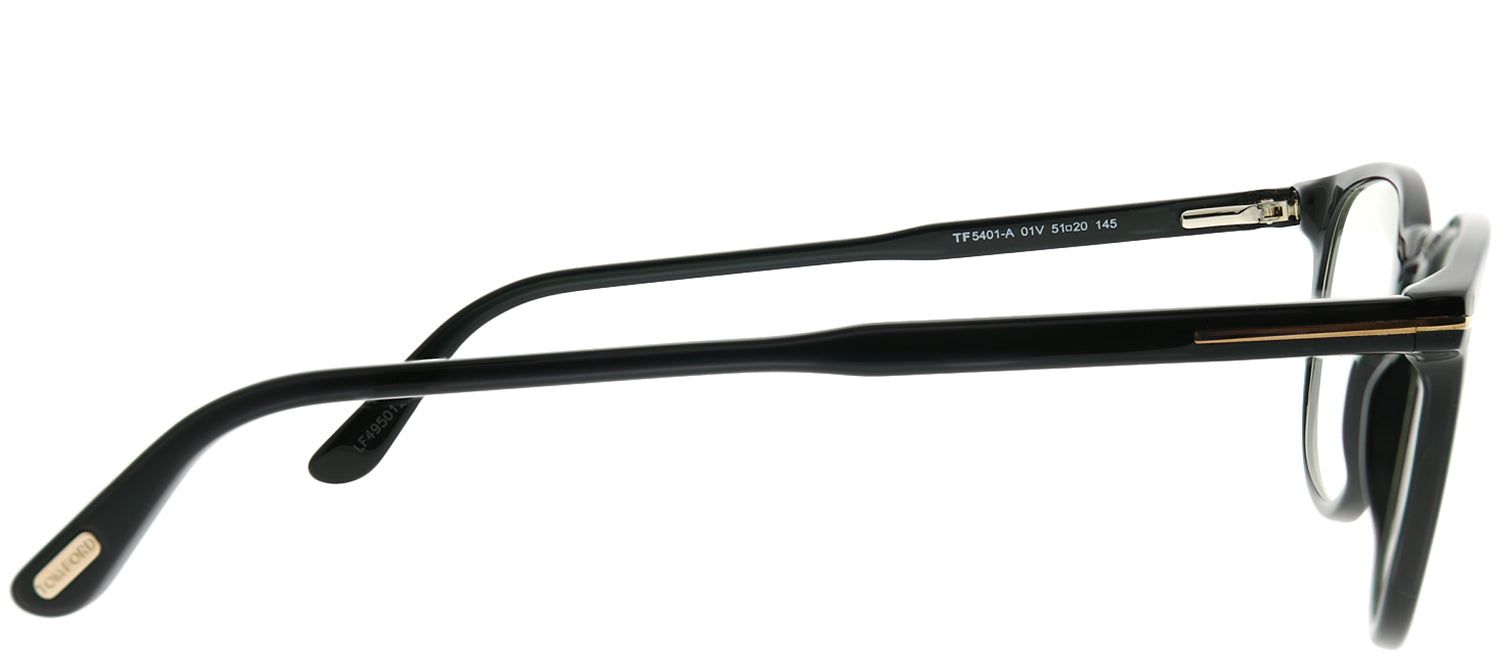 Tom Ford FT 5401 001 Round Plastic Black Eyeglasses with Demo Lens sold by Gaffos product image thumbnail 3