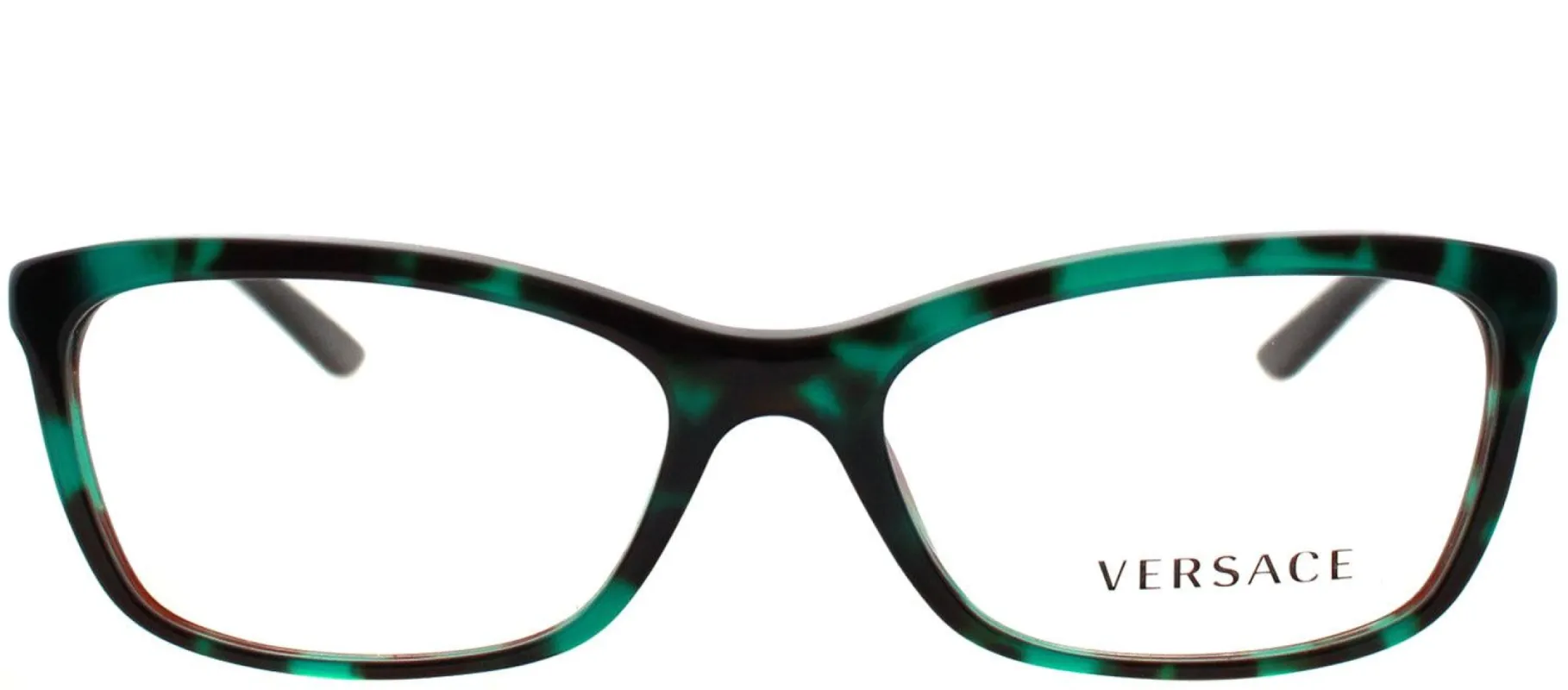 Versace VE 3186 5076 Rectangle Plastic Green Eyeglasses with Demo Lens sold by Gaffos