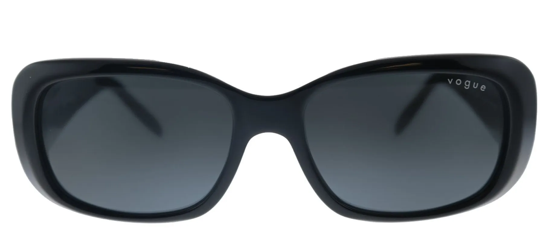Vogue Eyewear VO 2606S W44/87 Rectangle Plastic Black Sunglasses with Grey Lens sold by Gaffos