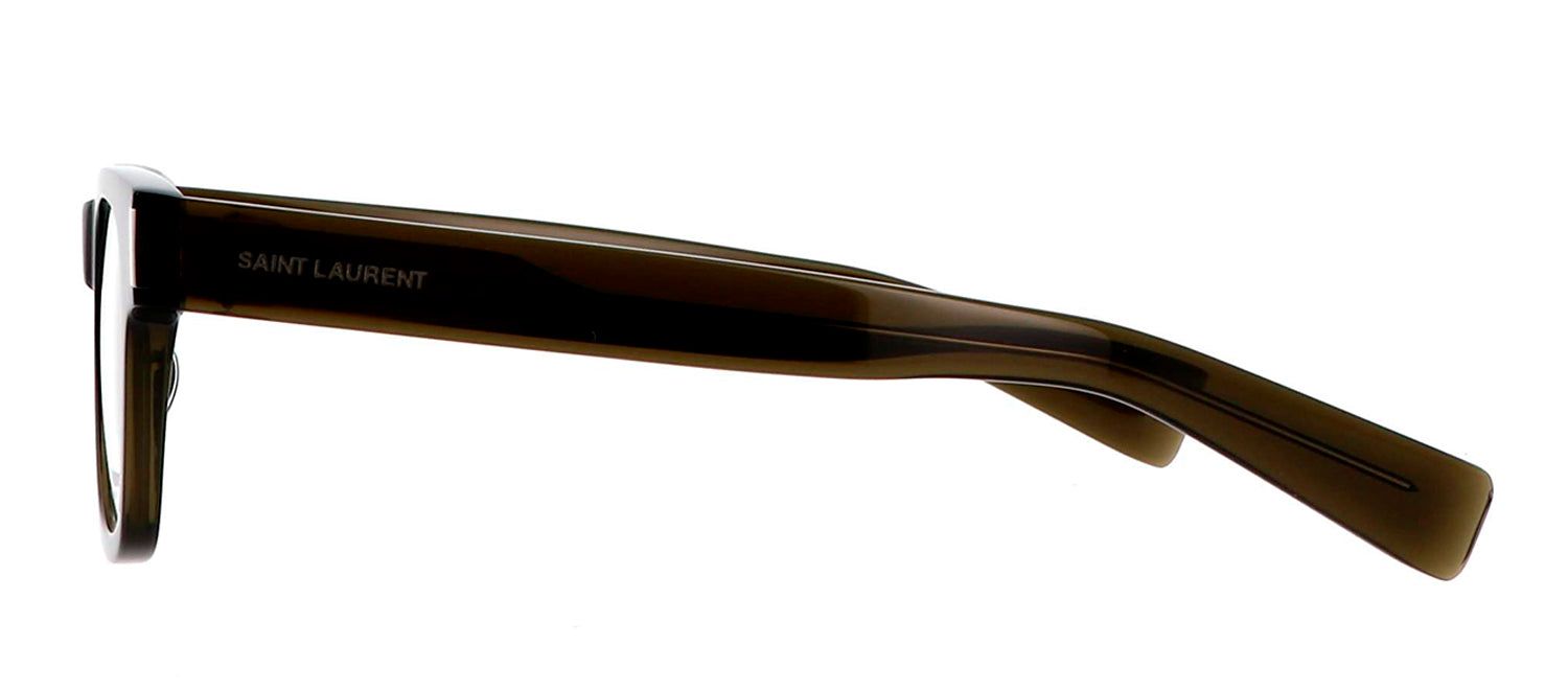 Saint Laurent SL 564 OPT 003 Square Plastic Green Eyeglasses with Clear Lens sold by Gaffos product image thumbnail 3